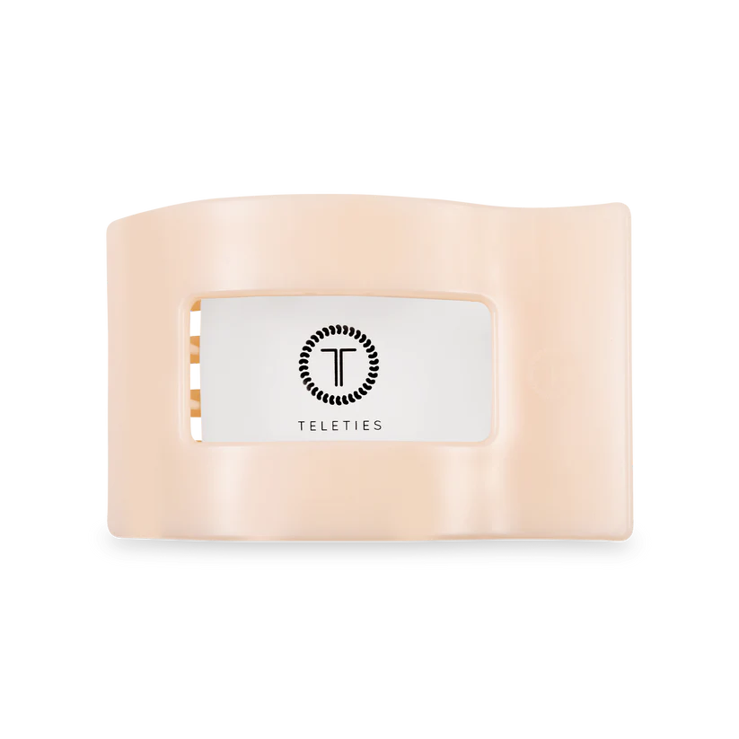 TELETIES Flat Rectangle Hair Clip: Mult Colors