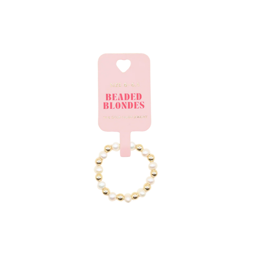 Beaded Blondes: Coastal Pearl Ring