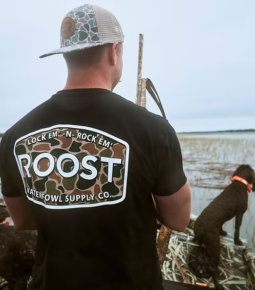 ROOST Camo Logo Tee