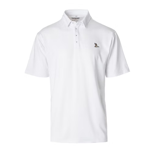 ROOST Solid Polo: White