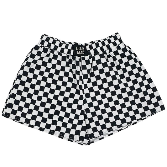 Lulu Mac Black & White Checkered Boxer Short