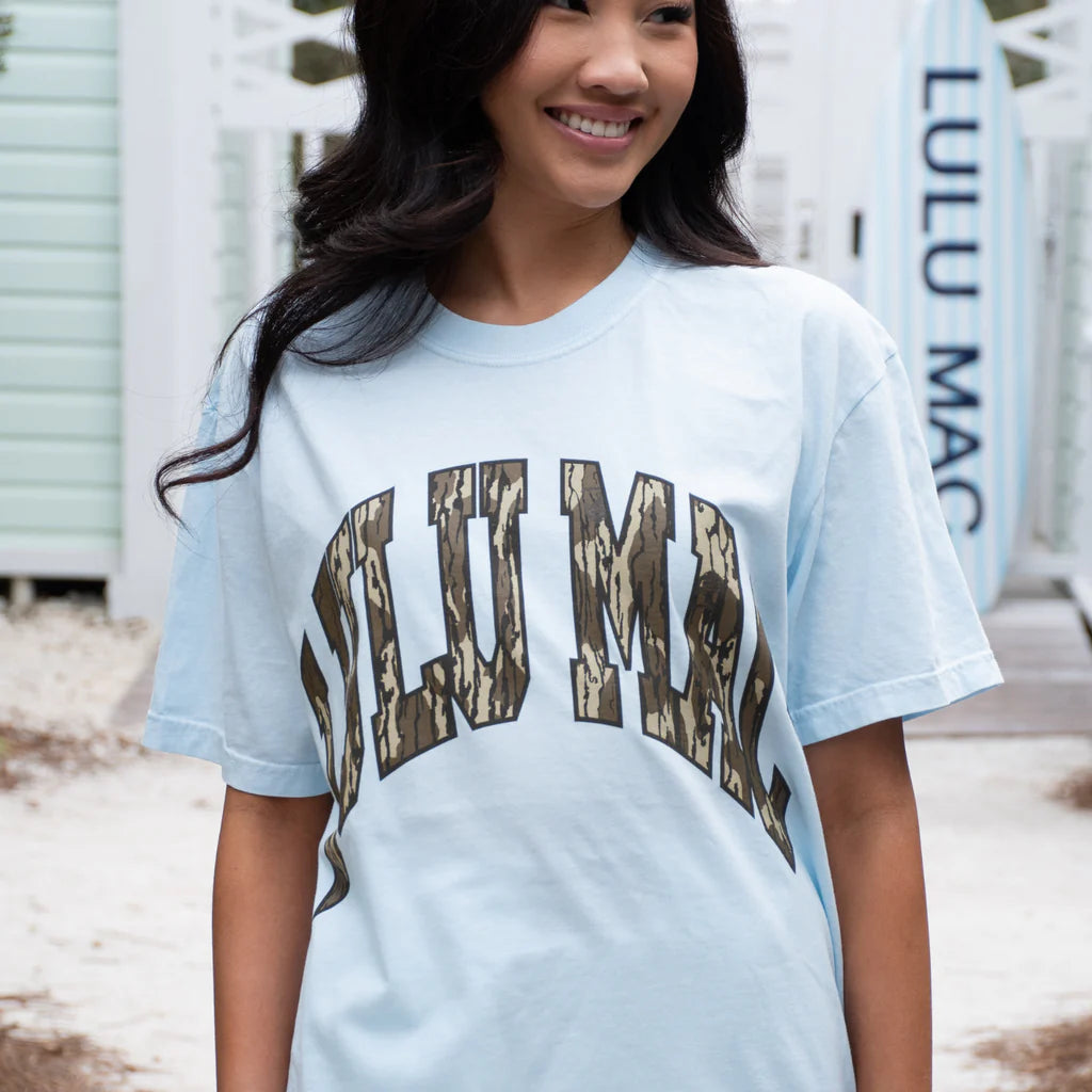 LULU MAC Mossy Oak Tee: Blue