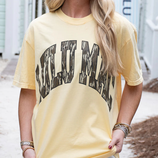 LULU MAC Mossy Oak Tee: Butter Yellow