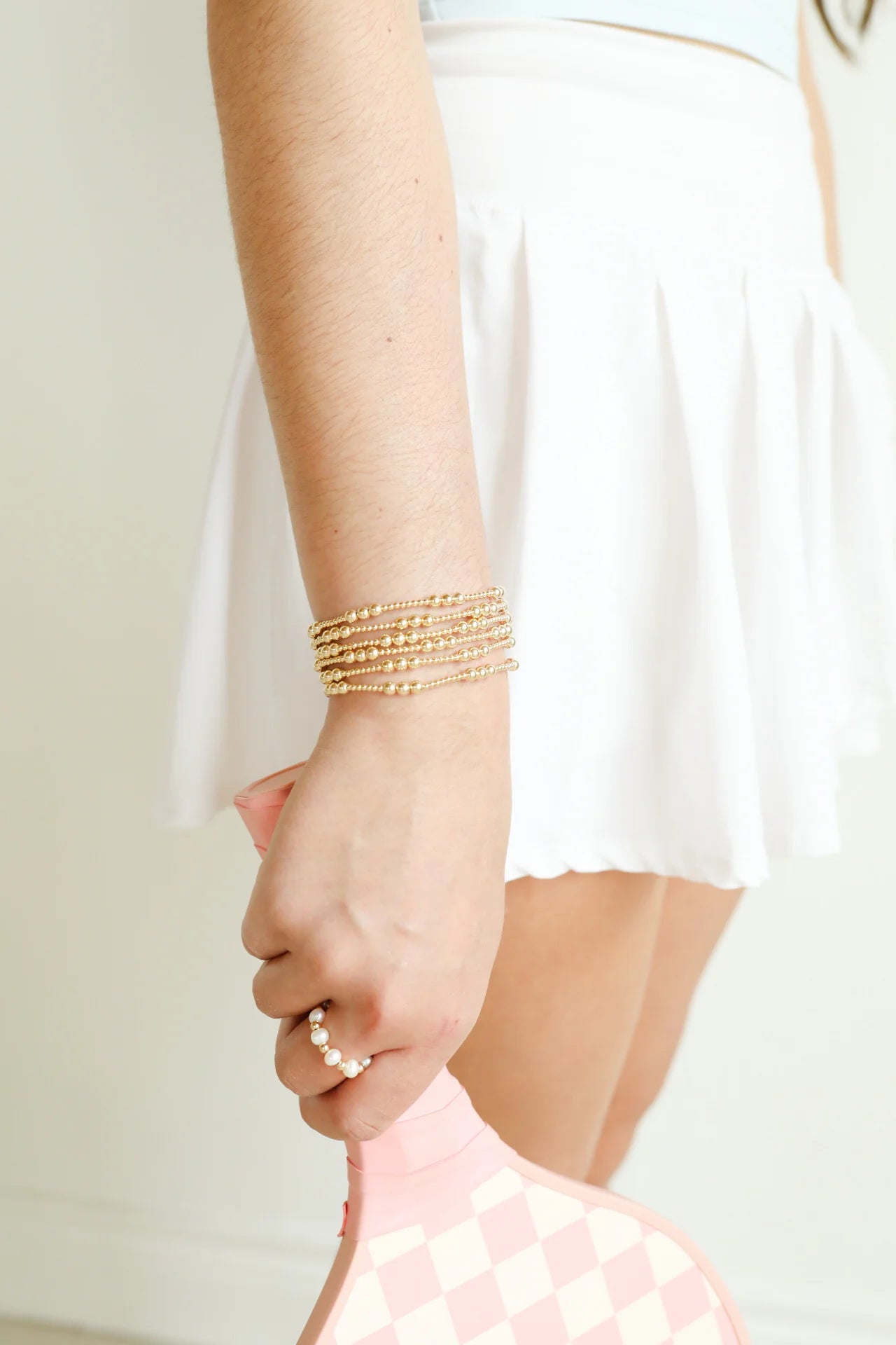 Beaded Blondes: ILY Gold Bracelet