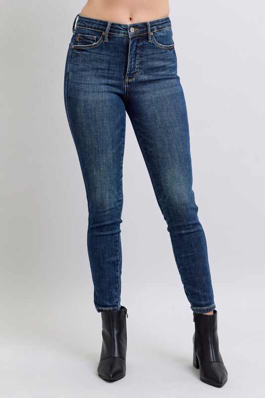 Judy Blue Mid Rise Tummy Control Skinny Vintage Wash