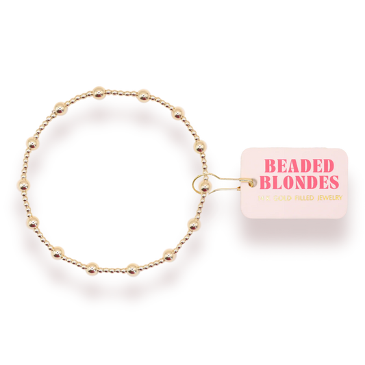 Beaded Blondes: June Bracelet - Gold