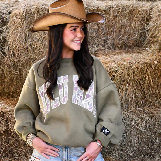 LuLu Mac Camo Sweatshirt-Green