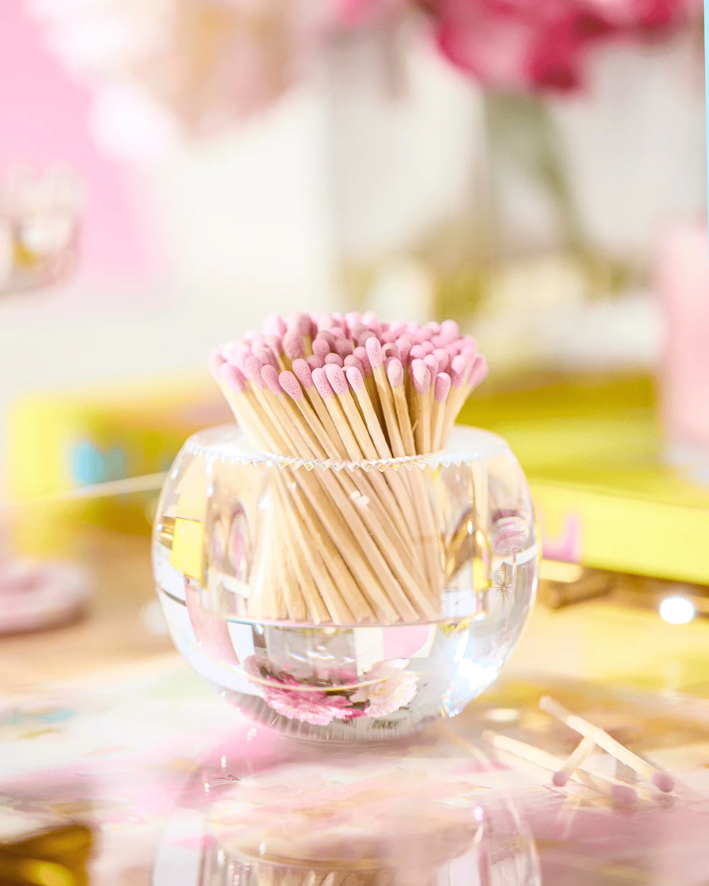 Round Match Striker | Light Pink Matches