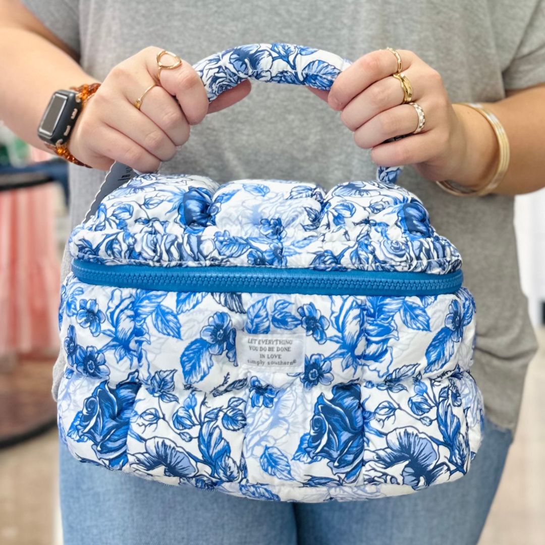 Simply Southern Floral Coast Makeup Bag