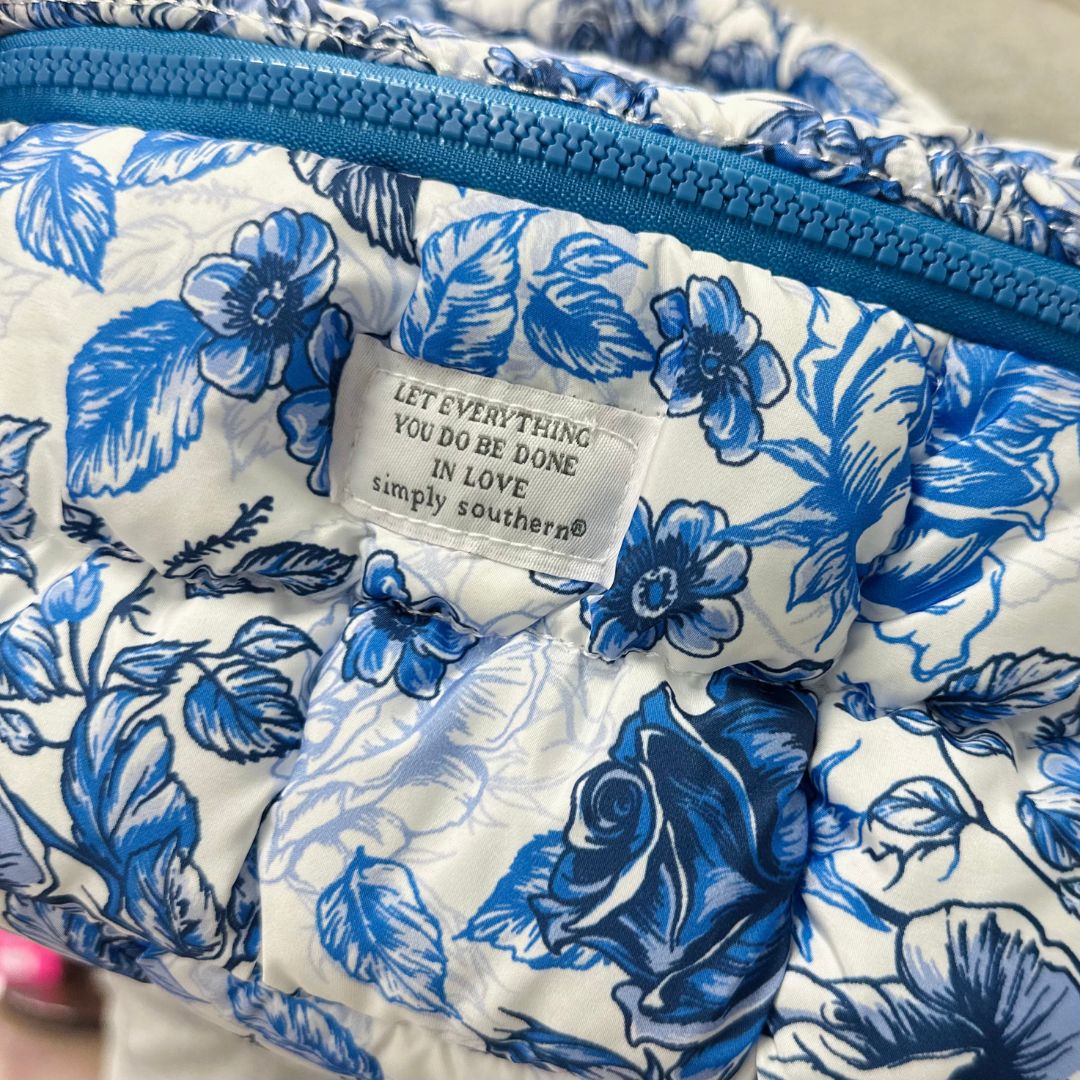 Simply Southern Floral Coast Makeup Bag