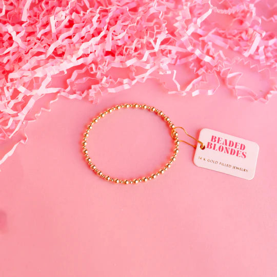 Beaded Blondes: Mini Katy Bracelet - Gold