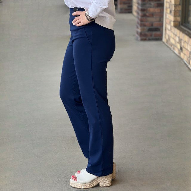 Dear Scarlett Straight Pant-Navy