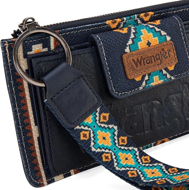 Wrangler Wallet/Wristlet Wallet-Navy