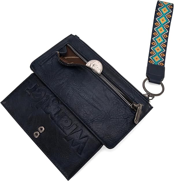 Wrangler Wallet/Wristlet Wallet-Navy