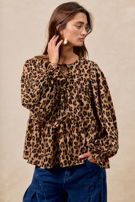 Whimsical Leopard Blouse