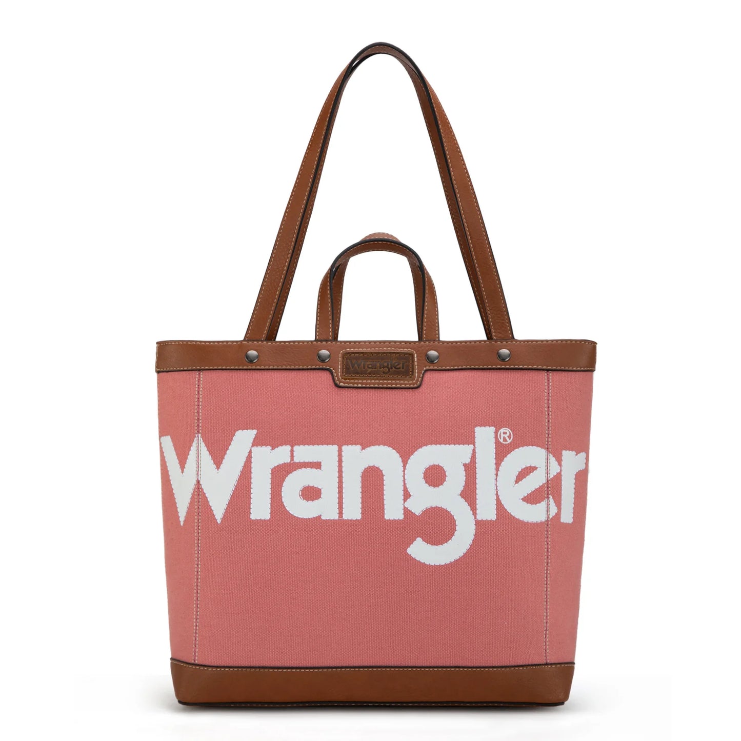 Wrangler Canvas Top Handle Tote/Shoulder Bag - Pink