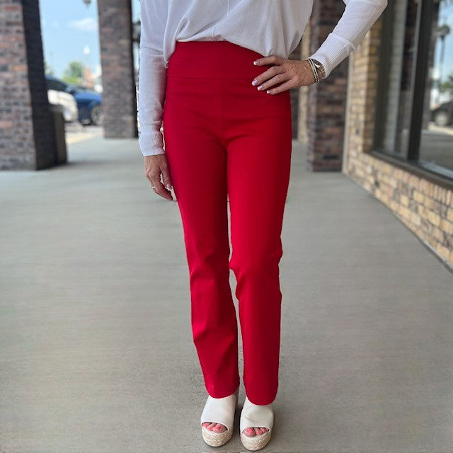 Dear Scarlett Straight Pant-Red