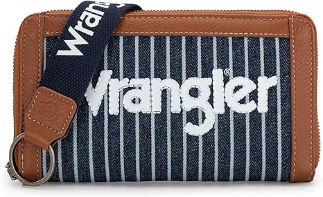 Wrangler Logo Wallet/Wristlet -Navy