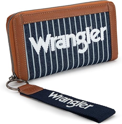 Wrangler Logo Wallet/Wristlet -Navy