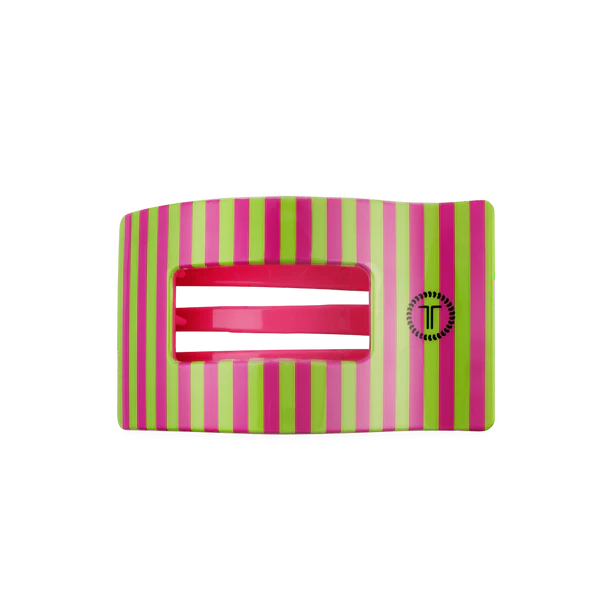 TELETIES Flat Rectangle Hair Clip: Mult Colors