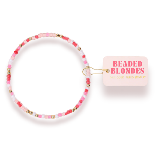 Beaded Blondes: Sweet Tart Sprinkle Bracelet