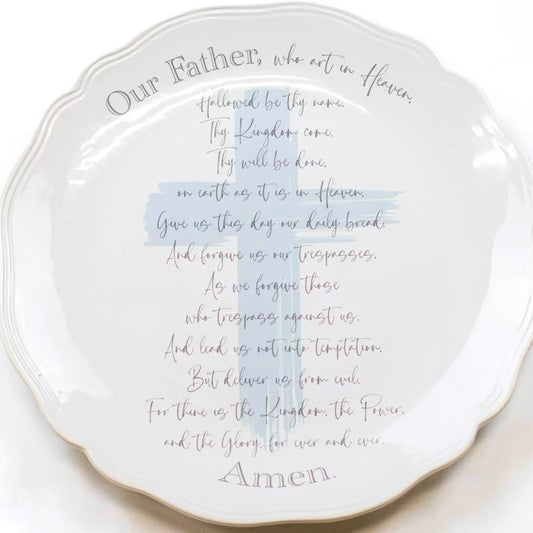 Lords Prayer Round Platter