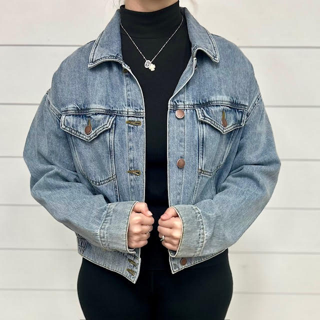 Risen Cropped Denim Jacket