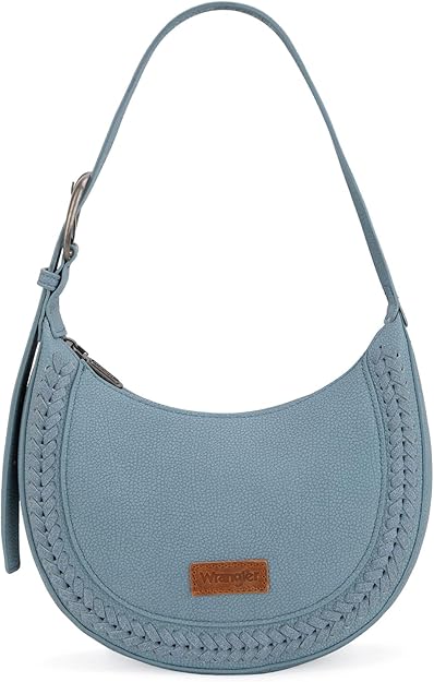 Wrangler Whipstitch Crescent Crossbody - Blue